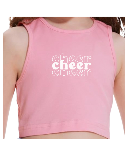 Cheer cropped tank